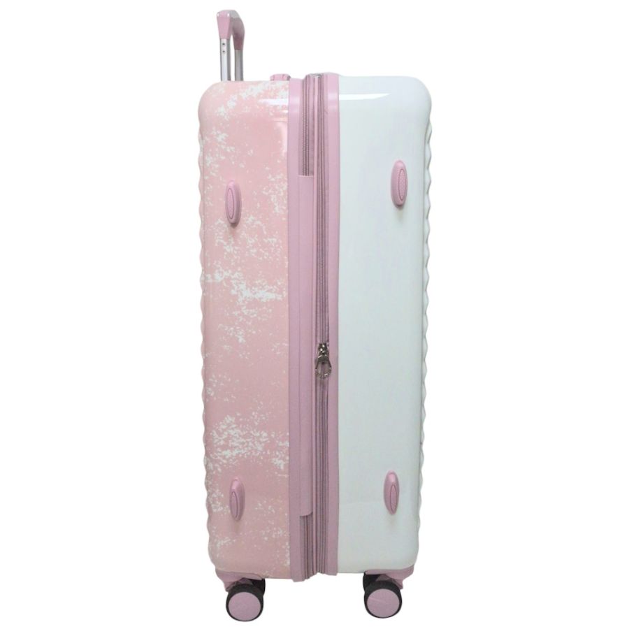 Чемодан большой Madisson Snowball 65203 L 76x49x30 см поликарбонат Бело-розовый