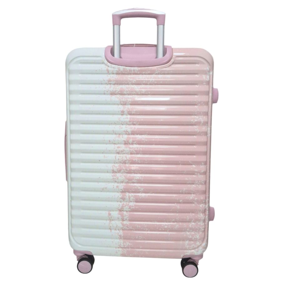 Чемодан большой Madisson Snowball 65203 L 76x49x30 см поликарбонат Бело-розовый