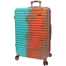 Чемодан большой Madisson Snowball 65203 L 76x49x30 см поликарбонат Зелёно-оранжевый