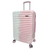 Чемодан средний Madisson Snowball 65203 M 66x43x27 см поликарбонат Бело-розовый