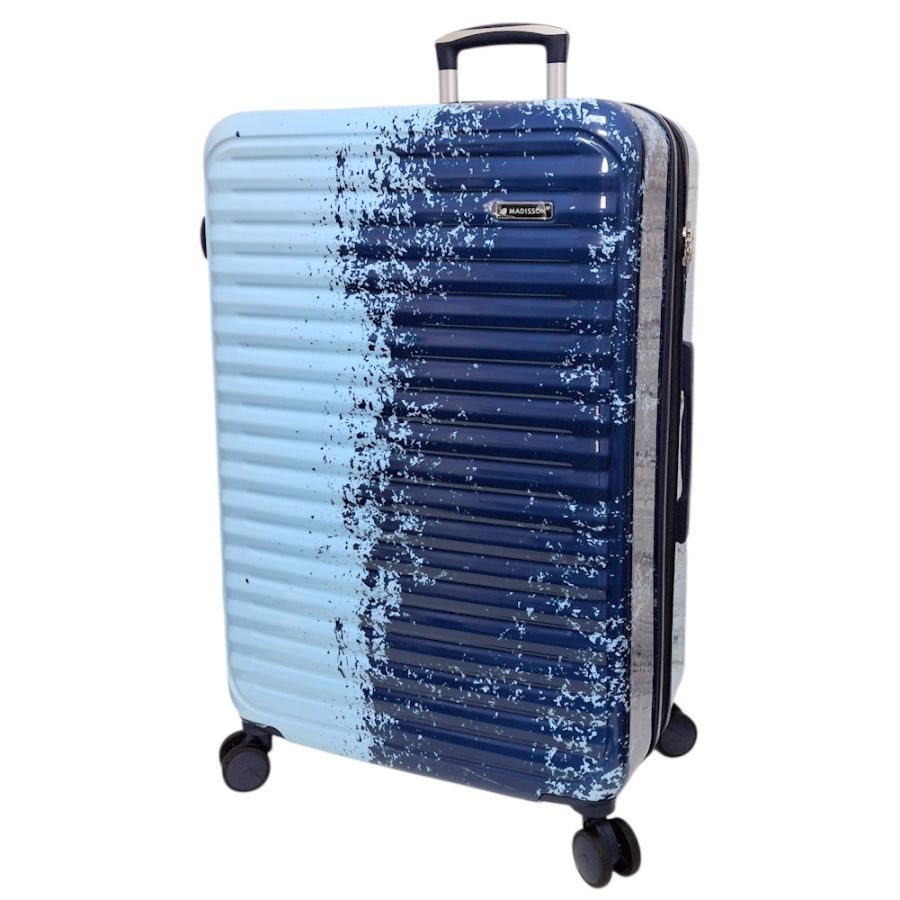 Чемодан большой Madisson Snowball 65203 L 76x49x30 см поликарбонат Сине-голубой