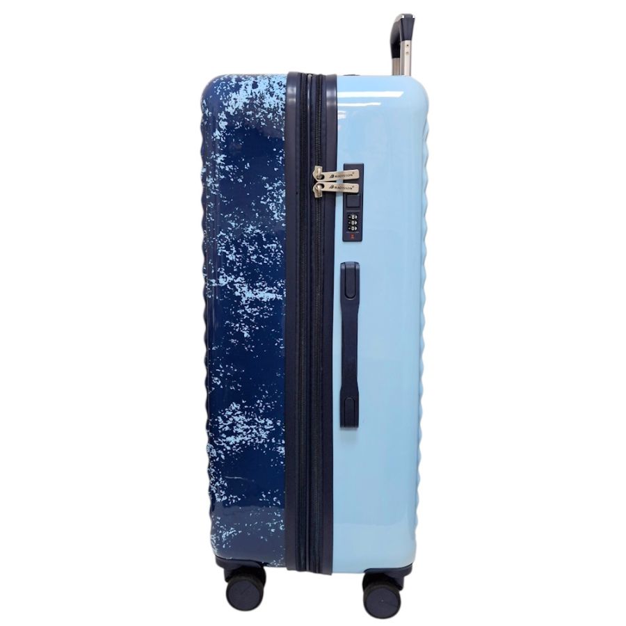 Чемодан большой Madisson Snowball 65203 L 76x49x30 см поликарбонат Сине-голубой