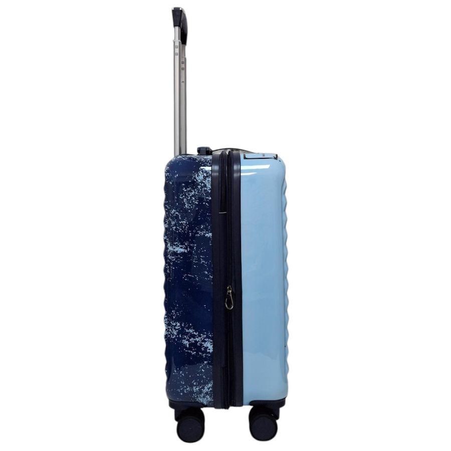 Чемодан маленький для ручной клади Madisson Snowball 65203 S 56x36x23 см поликарбонат Сине-голубой
