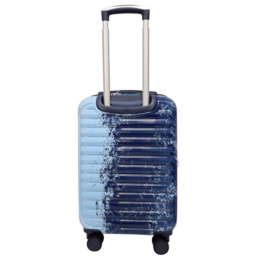 Чемодан маленький для ручной клади Madisson Snowball 65203 S 56x36x23 см поликарбонат Сине-голубой