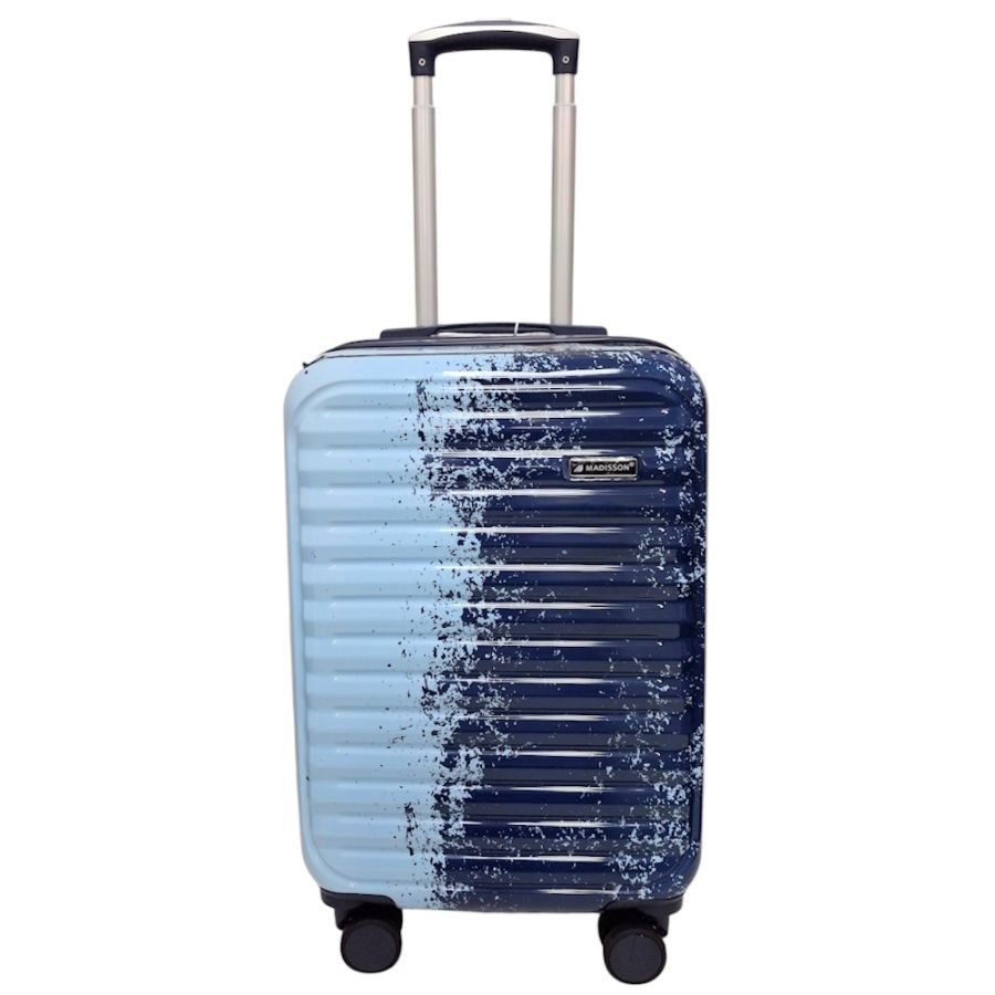 Чемодан маленький для ручной клади Madisson Snowball 65203 S 56x36x23 см поликарбонат Сине-голубой