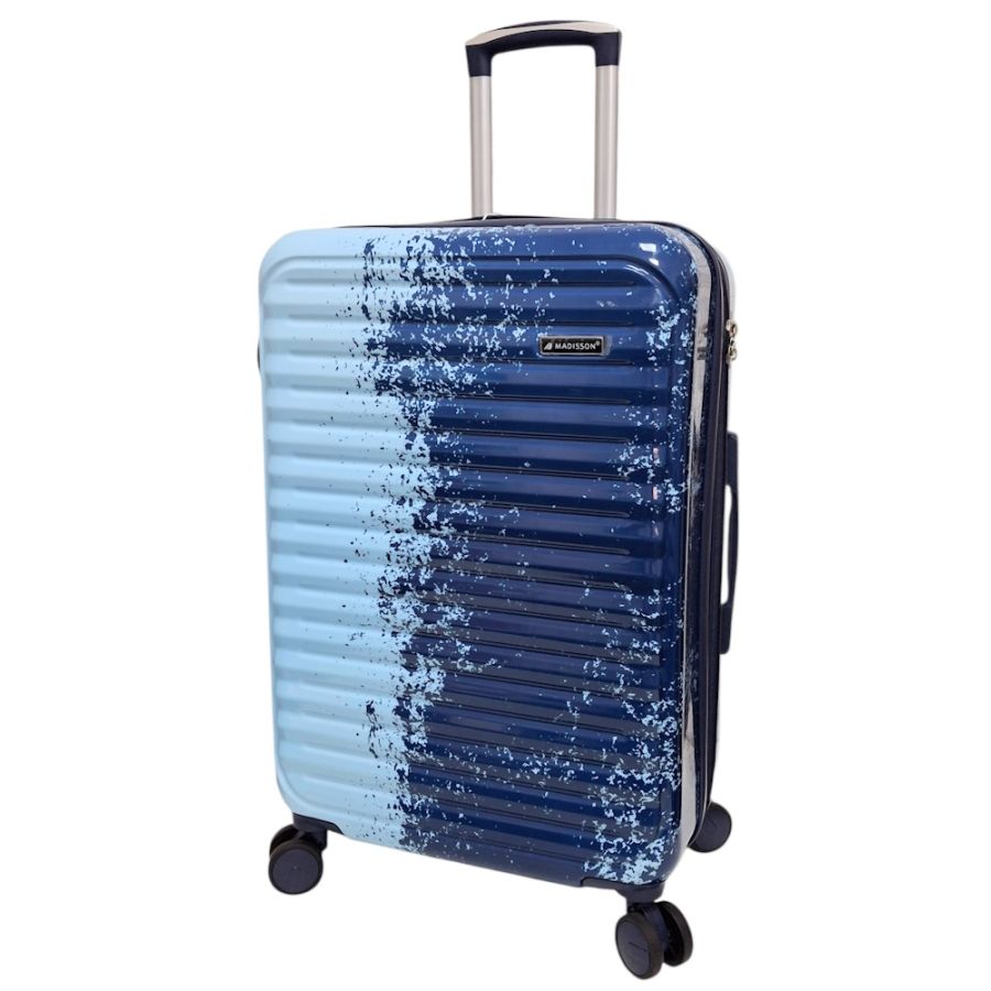 Чемодан средний Madisson Snowball 65203 M 66x43x27 см поликарбонат Сине-голубой