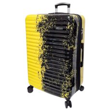 Чемодан большой Madisson Snowball 65203 L 76x49x30 см поликарбонат Черно-желтый