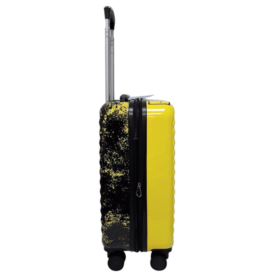 Чемодан маленький для ручной клади Madisson Snowball 65203 S 56x36x23 см поликарбонат Черно-желтый