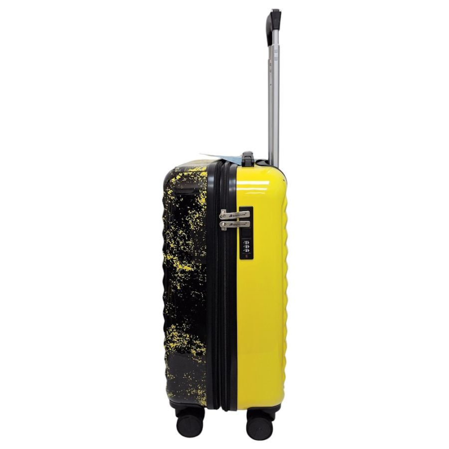 Чемодан маленький для ручной клади Madisson Snowball 65203 S 56x36x23 см поликарбонат Черно-желтый