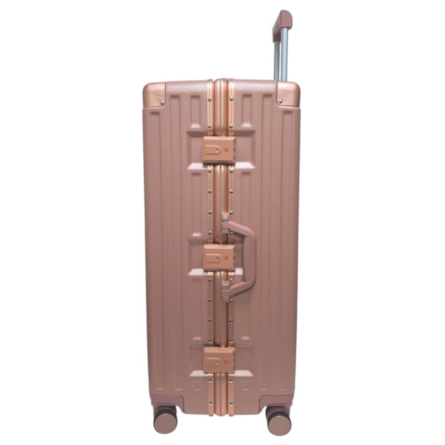 Чемодан большой L Madisson Snowball 66503 L 74x49x31 см 100% поликарбонат на защелках Розовое золото