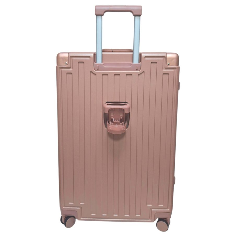 Чемодан большой L Madisson Snowball 66503 L 74x49x31 см 100% поликарбонат на защелках Розовое золото