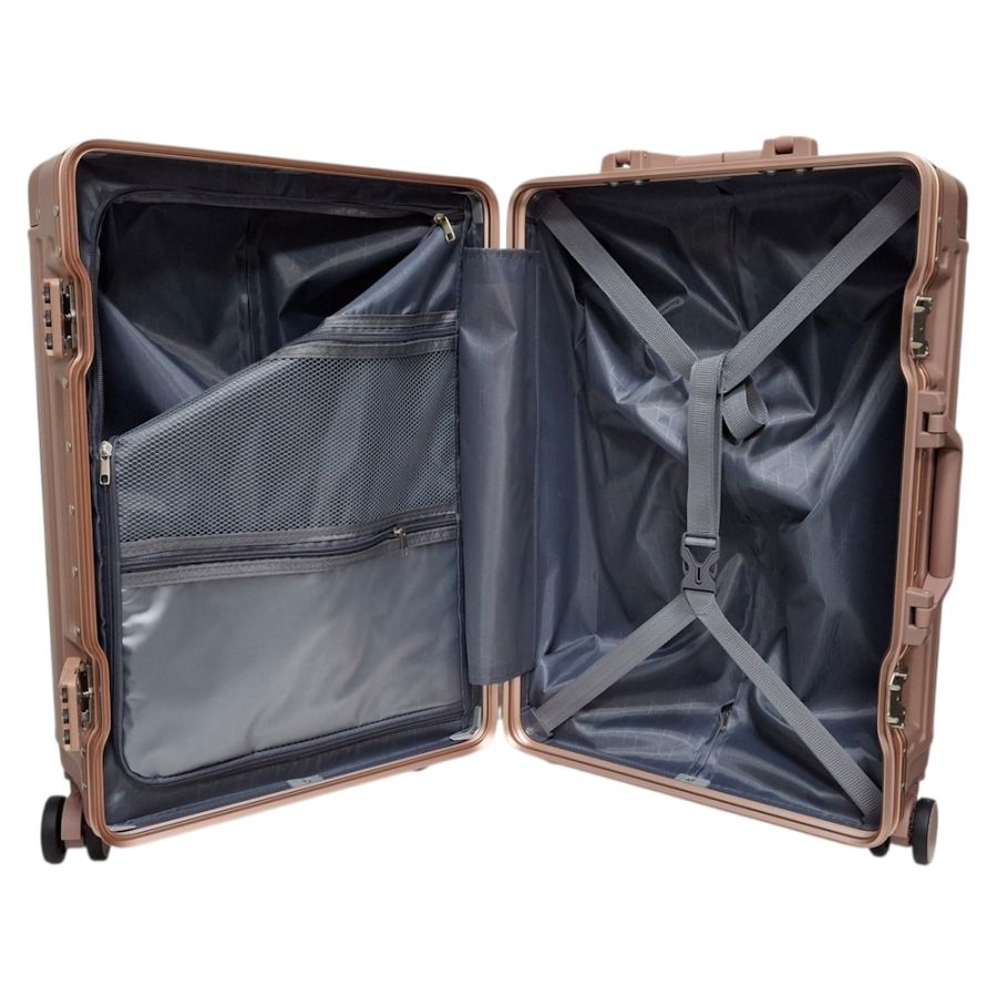 Чемодан маленький для ручной клади S Madisson Snowball 66503 S 53x37x22 см 100% поликарбонат Розовое золото