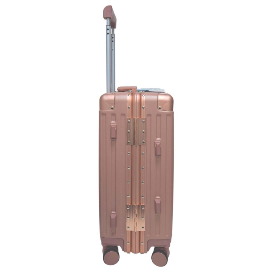 Чемодан маленький для ручной клади S Madisson Snowball 66503 S 53x37x22 см 100% поликарбонат Розовое золото