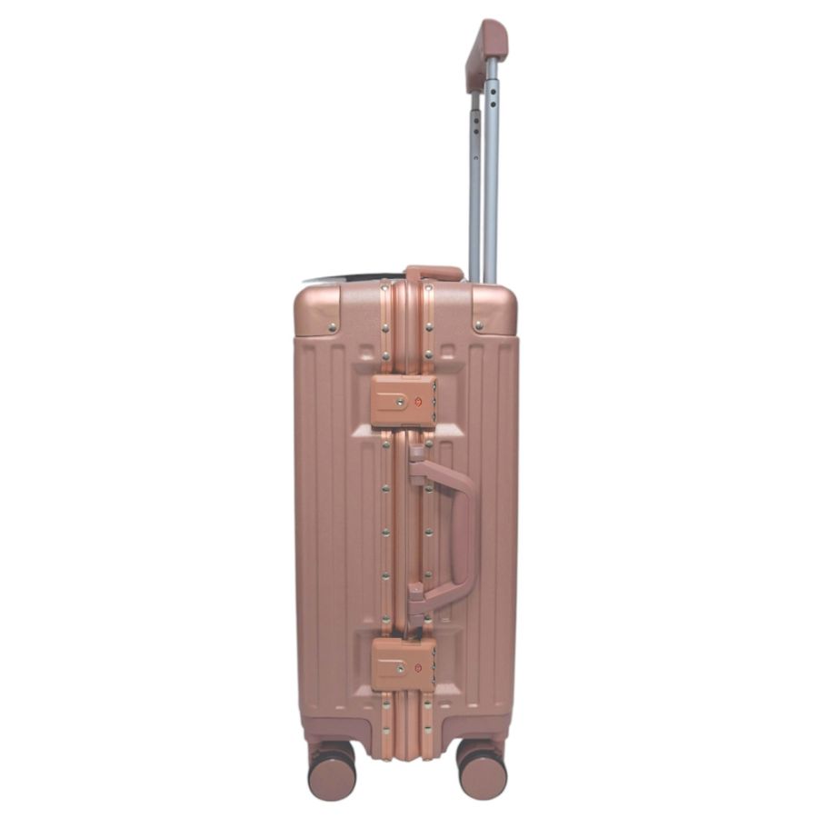 Чемодан маленький для ручной клади S Madisson Snowball 66503 S 53x37x22 см 100% поликарбонат Розовое золото