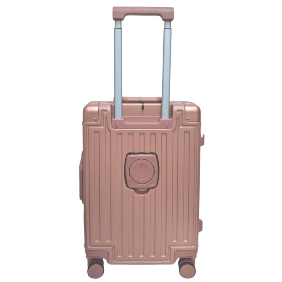Чемодан маленький для ручной клади S Madisson Snowball 66503 S 53x37x22 см 100% поликарбонат Розовое золото