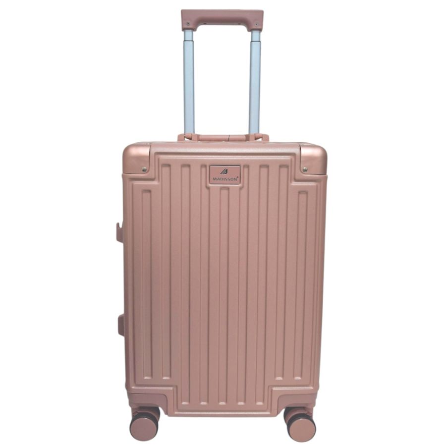 Чемодан маленький для ручной клади S Madisson Snowball 66503 S 53x37x22 см 100% поликарбонат Розовое золото