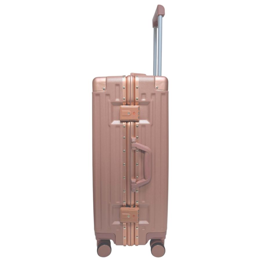 Чемодан средний M Madisson Snowball 66503 M 64x43x26 см 100% поликарбонат на защелках Розовое золото