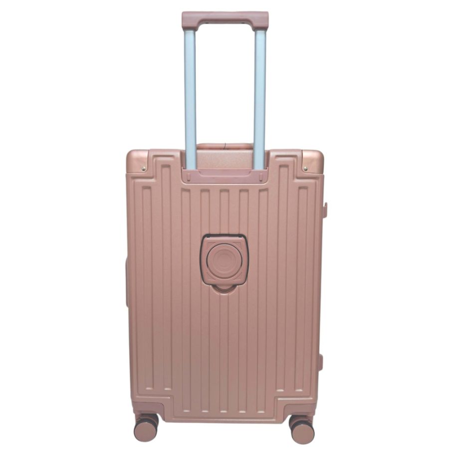 Чемодан средний M Madisson Snowball 66503 M 64x43x26 см 100% поликарбонат на защелках Розовое золото