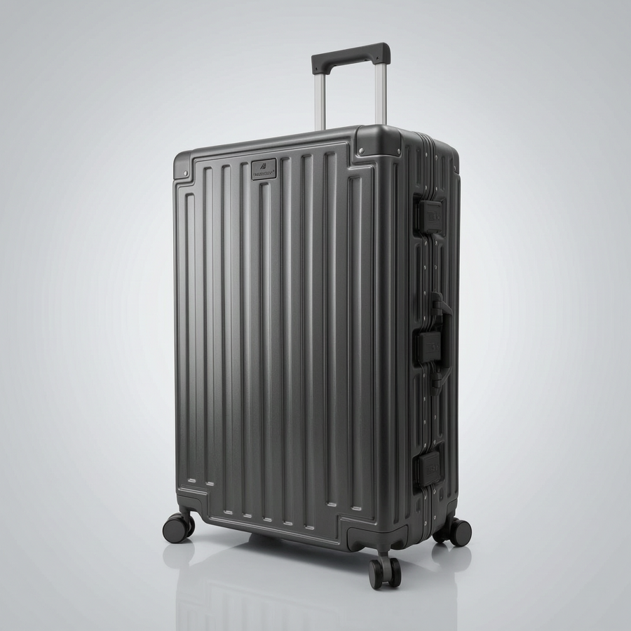 Чемодан большой L Madisson Snowball 66503 L 74x49x31 см 100% поликарбонат на защелках Серый