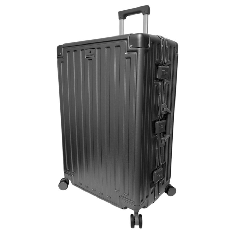 Чемодан большой L Madisson Snowball 66503 L 74x49x31 см 100% поликарбонат на защелках Серый