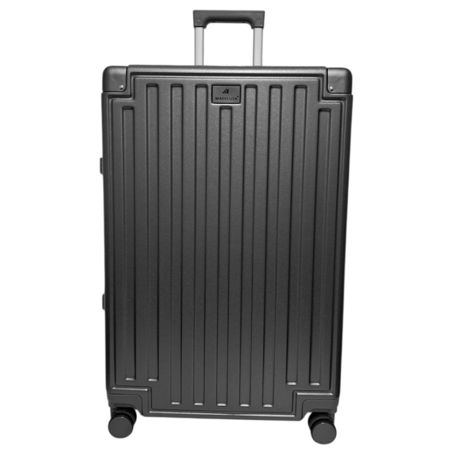 Чемодан большой L Madisson Snowball 66503 L 74x49x31 см 100% поликарбонат на защелках Серый