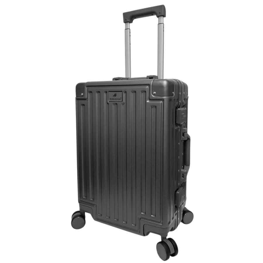Чемодан маленький для ручной клади S Madisson Snowball 66503 S 53x37x22 см 100% поликарбонат Серый