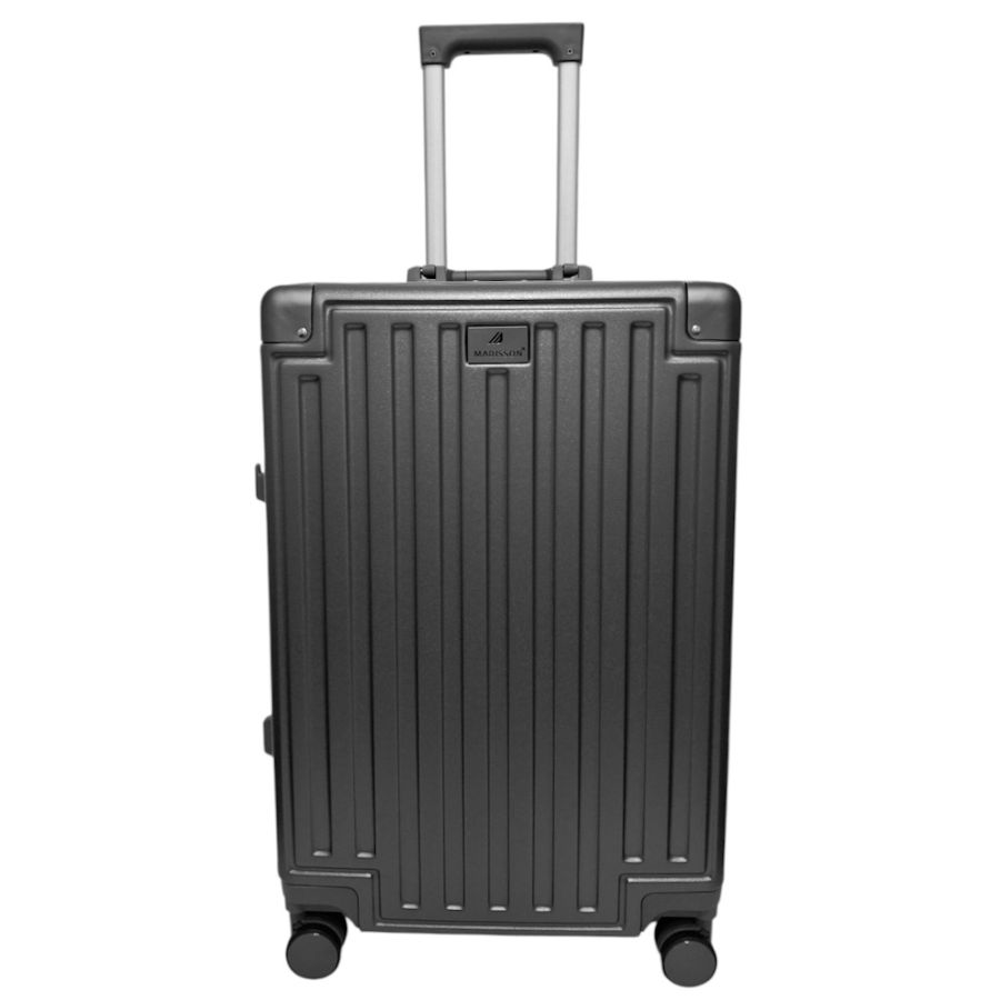 Чемодан средний M Madisson Snowball 66503 M 64x43x26 см 100% поликарбонат на защелках Серый