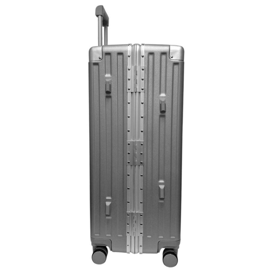 Чемодан большой L Madisson Snowball 66503 L 74x49x31 см 100% поликарбонат на защелках Серебряный