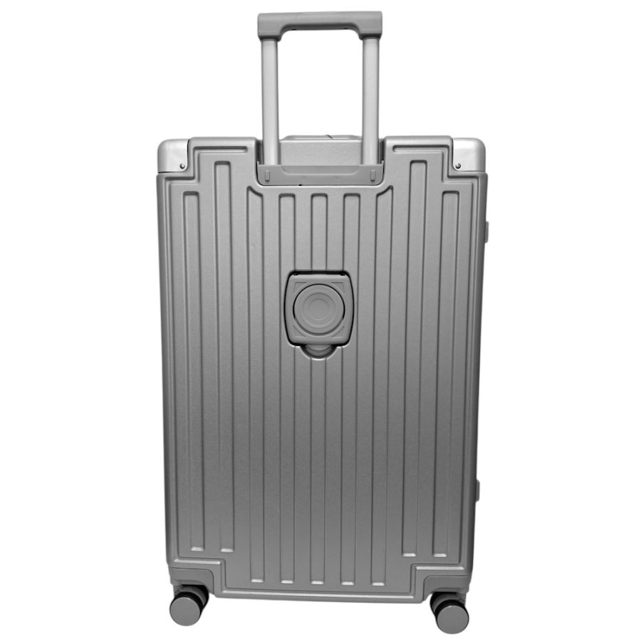 Чемодан большой L Madisson Snowball 66503 L 74x49x31 см 100% поликарбонат на защелках Серебряный