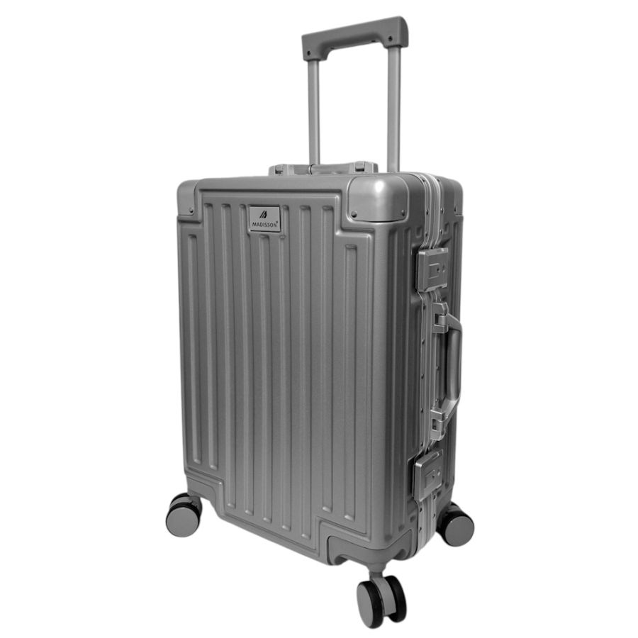 Чемодан маленький для ручной клади S Madisson Snowball 66503 S 53x37x22 см 100% поликарбонат Серебряный