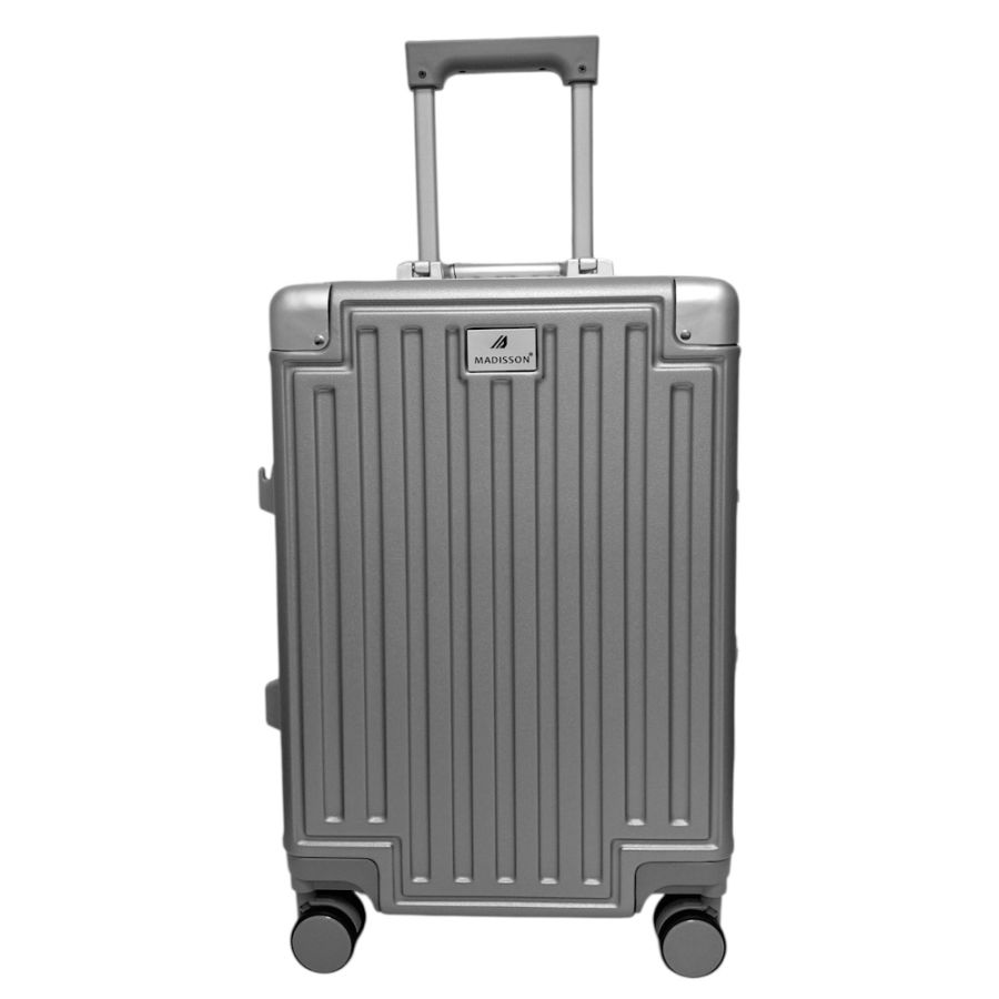 Чемодан маленький для ручной клади S Madisson Snowball 66503 S 53x37x22 см 100% поликарбонат Серебряный