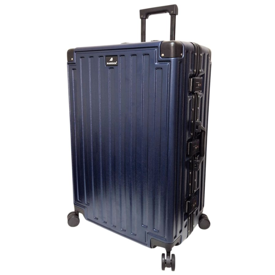 Чемодан большой L Madisson Snowball 66503 L 74x49x31 см 100% поликарбонат на защелках Темно-синий