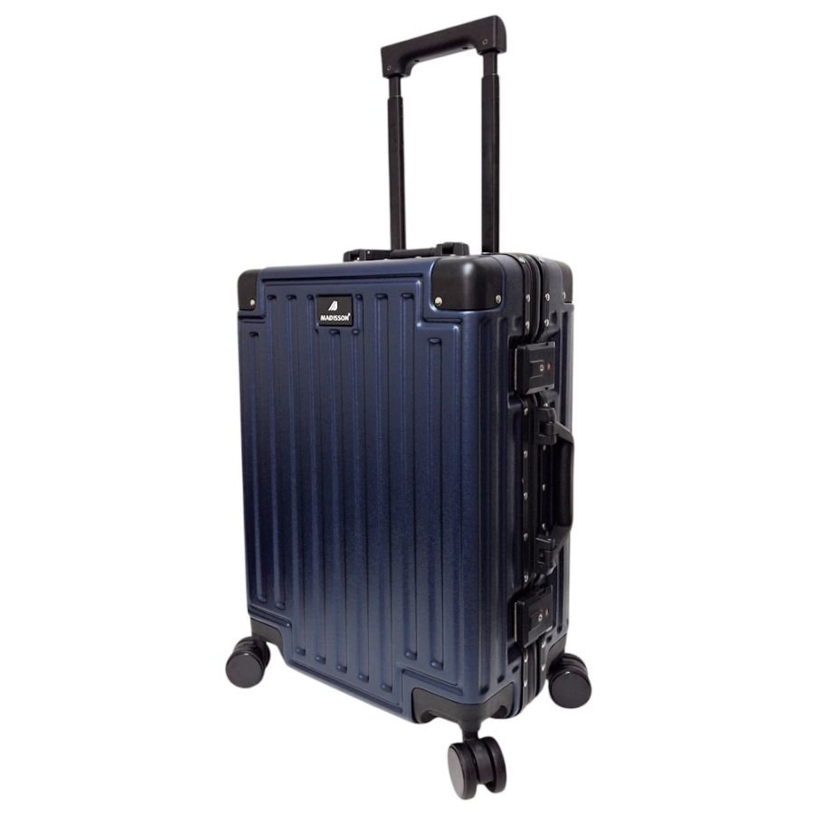 Чемодан маленький для ручной клади S Madisson Snowball 66503 S 53x37x22 см 100% поликарбонат Темно-синий