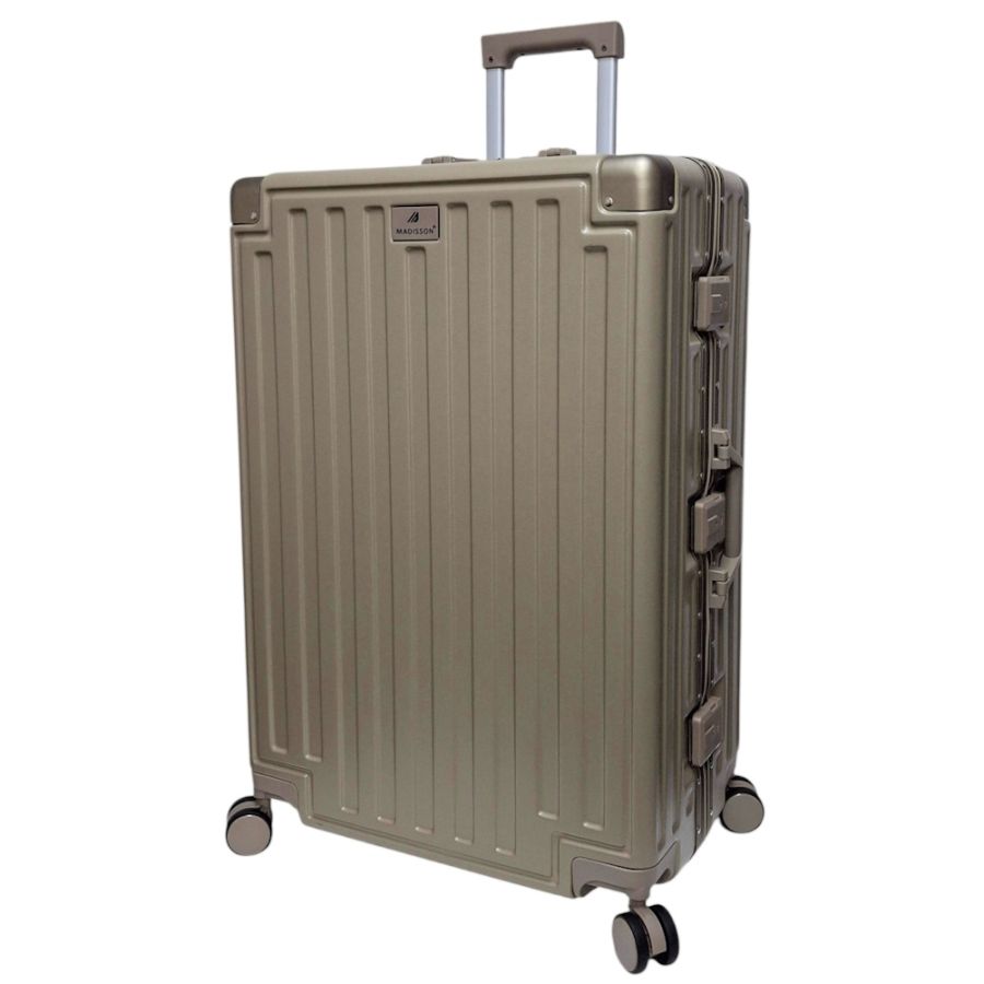 Чемодан большой L Madisson Snowball 66503 L 74x49x31 см 100% поликарбонат на защелках Шампань