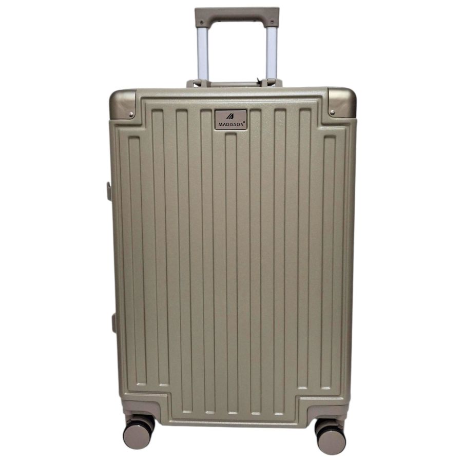 Чемодан средний M Madisson Snowball 66503 M 64x43x26 см 100% поликарбонат на защелках Шампань