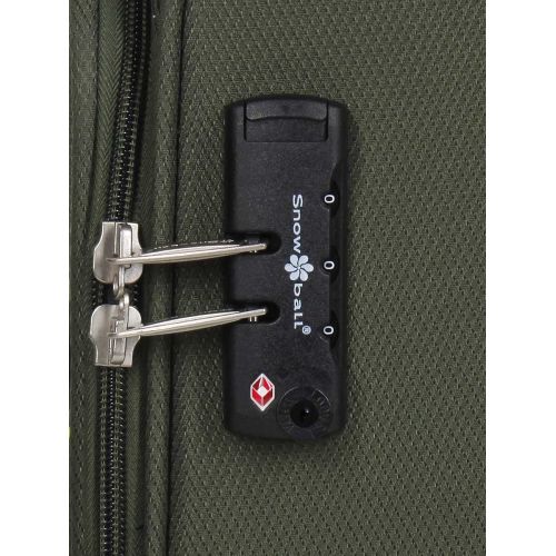 Чемодан мини XS тканевый Snowball 22204 46×33×18см 28+7см Хаки