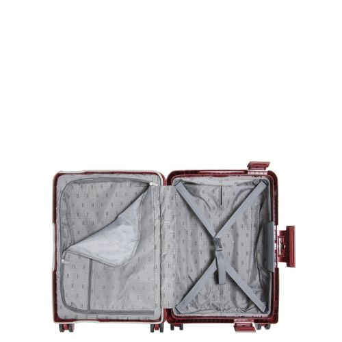 Чемодан маленький S  полипропилен  Airtex 645 33л  55×38×23 см Красный