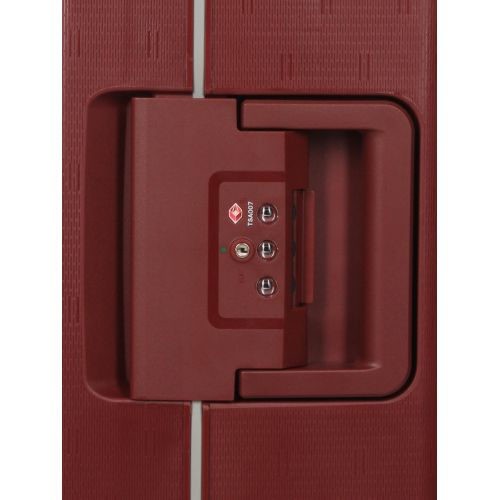 Чемодан маленький S  полипропилен  Airtex 645 33л  55×38×23 см Красный