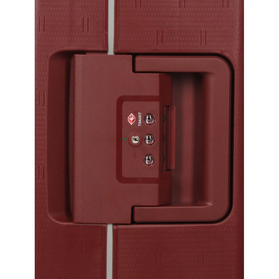 Чемодан маленький S  полипропилен  Airtex 645 33л  55×38×23 см Красный