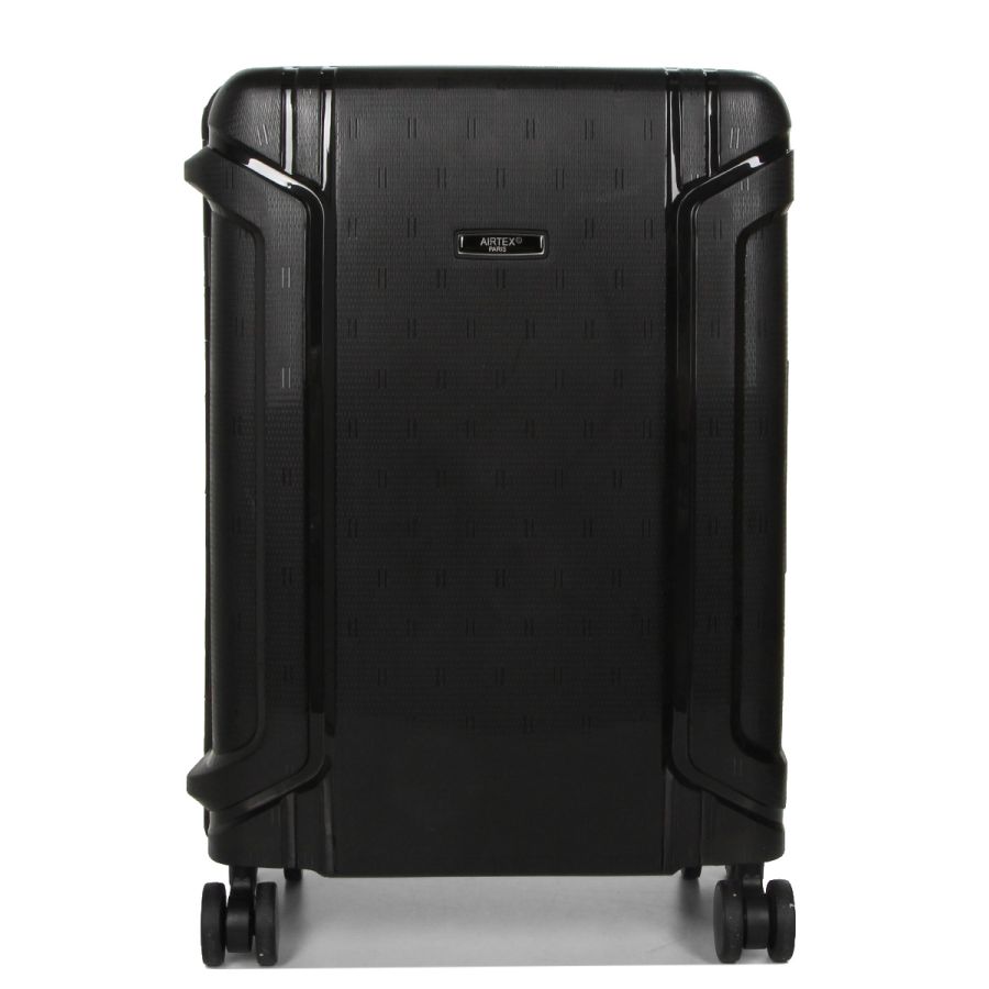 Чемодан маленький S  полипропилен  Airtex 645 33л  55×38×23 см Черный