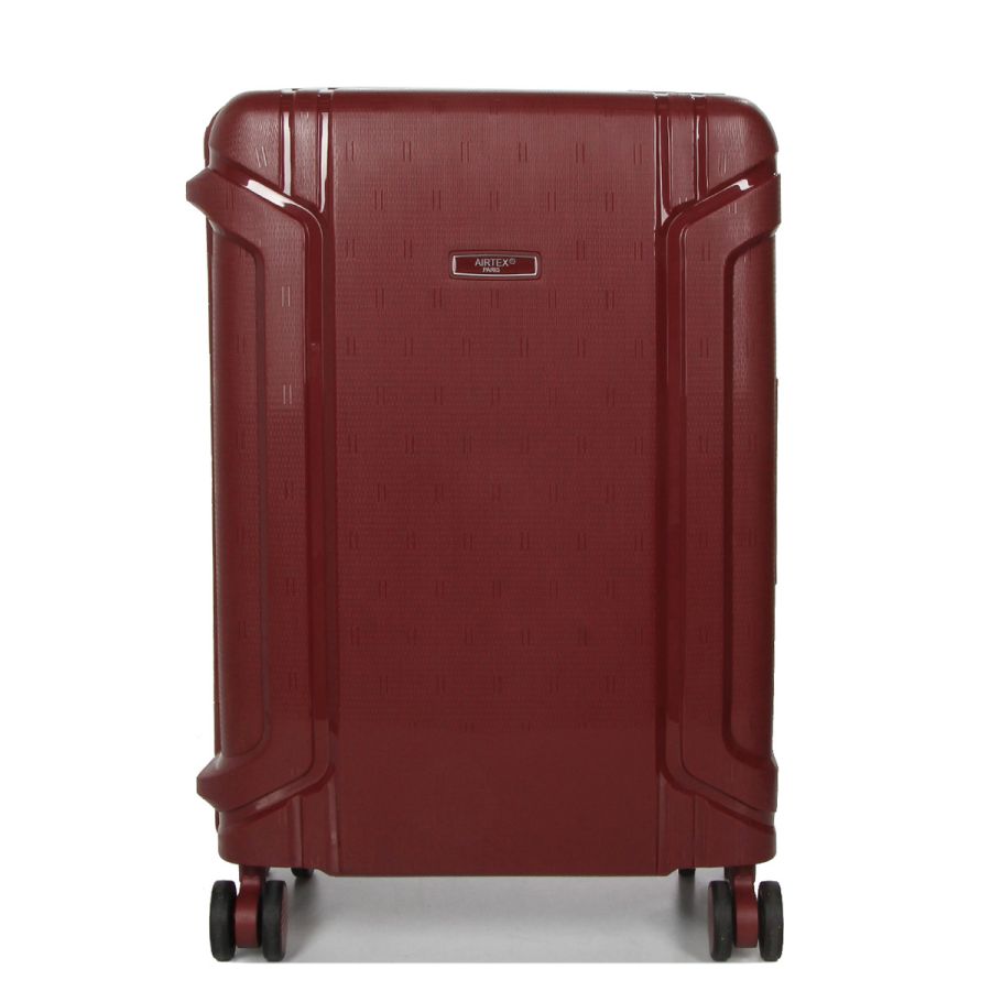 Чемодан маленький S  полипропилен  Airtex 645 33л  55×38×23 см Красный