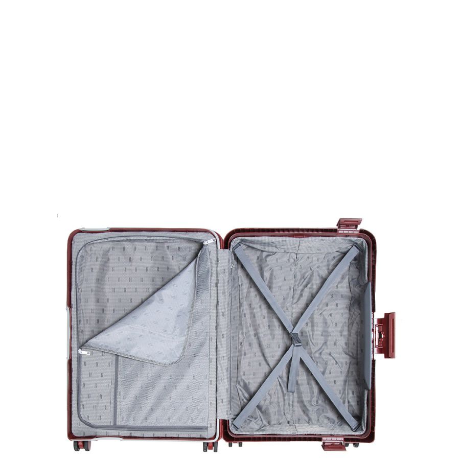 Чемодан средний M  полипропилен  Airtex 645 76л  68×47×28 см Красный