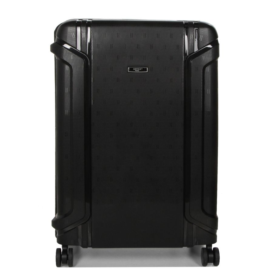 Чемодан средний M  полипропилен  Airtex 645 76л  68×47×28 см Черный