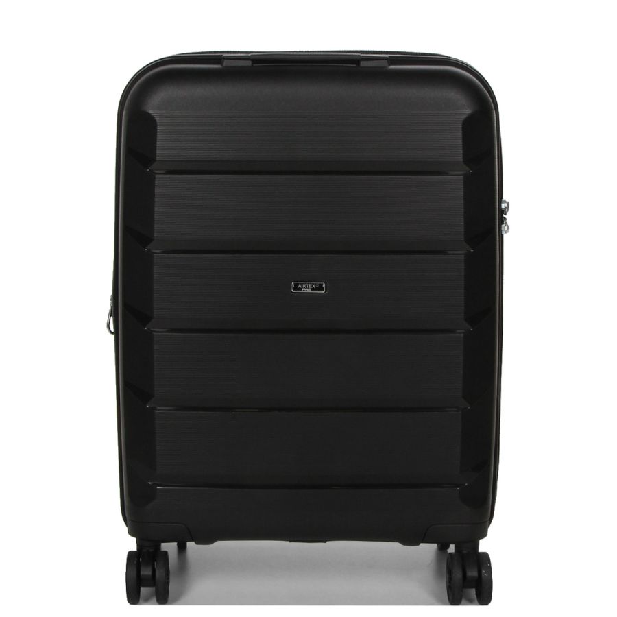 Чемодан маленький S полипропилен Airtex 646 45л 55×40×20см  Черный