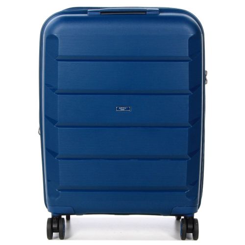 Чемодан маленький S полипропилен Airtex 646 45л 55×40×20см  Темно-синий