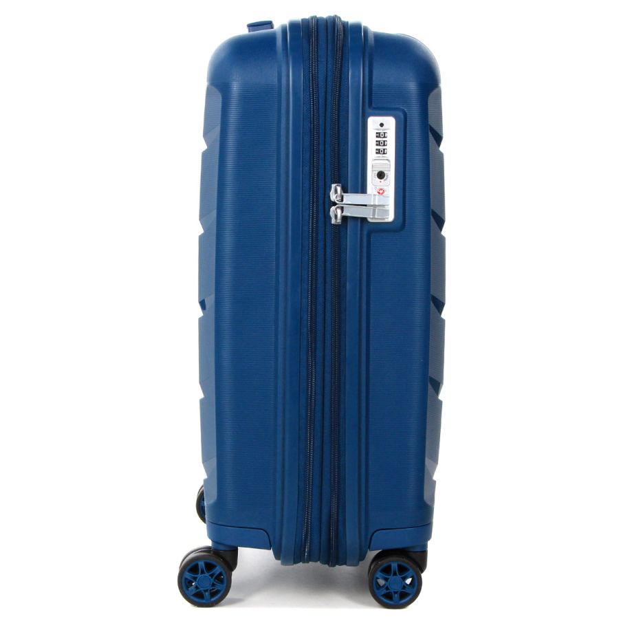 Чемодан маленький S полипропилен Airtex 646 45л 55×40×20см  Темно-синий