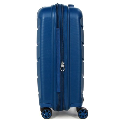 Чемодан маленький S полипропилен Airtex 646 45л 55×40×20см  Темно-синий