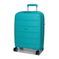 Чемодан маленький S полипропилен Airteх 646 45л 55×40×20см  Голубой