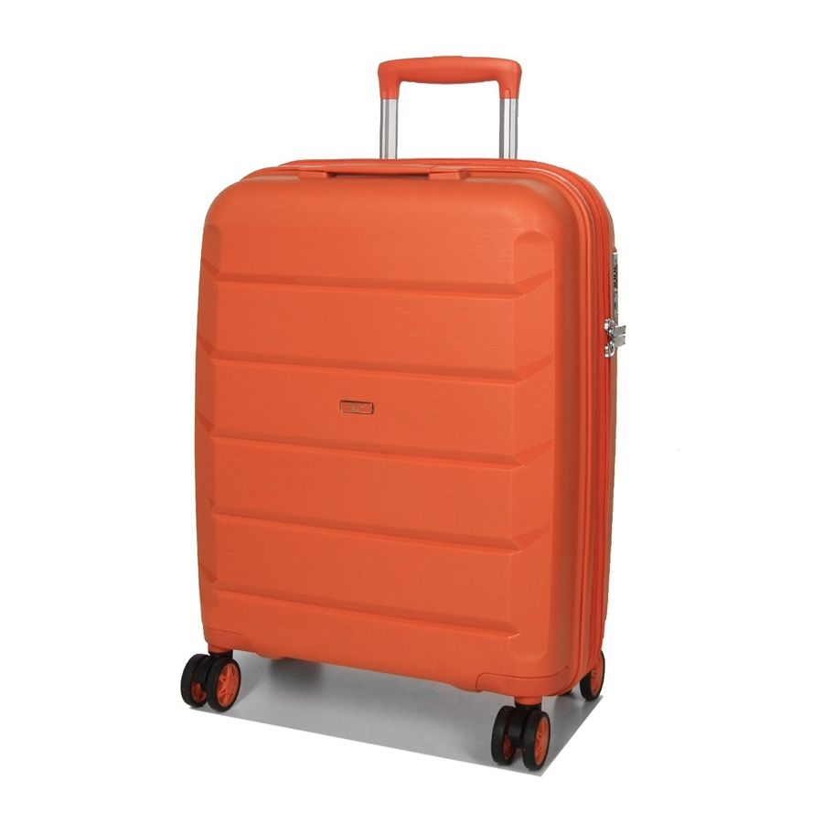 Чемодан маленький S полипропилен Airtex 646 45л 55×40×20см  Оранжевый