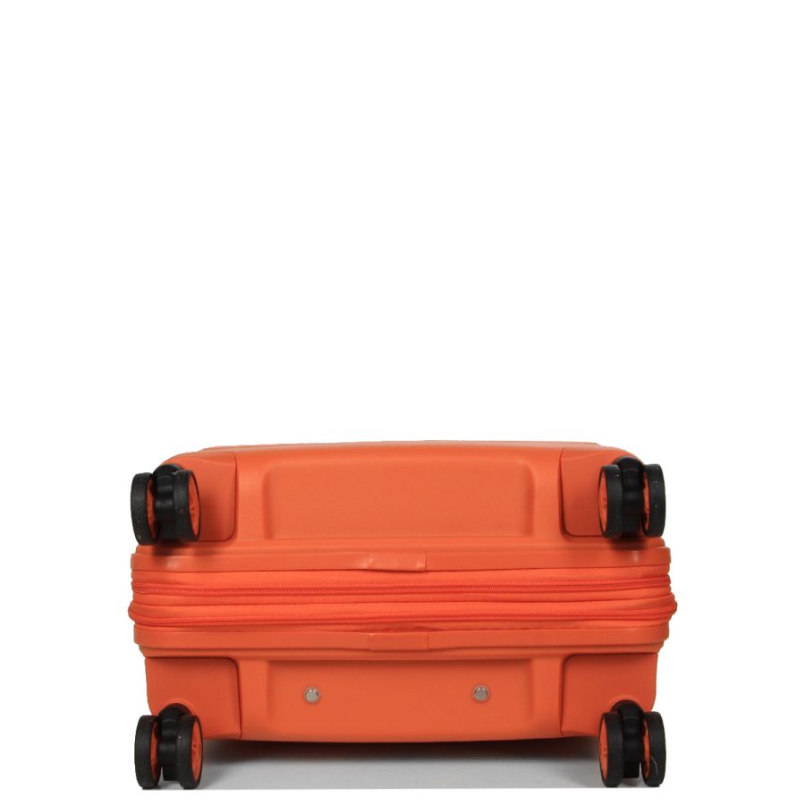 Чемодан маленький S полипропилен Airtex 646 45л 55×40×20см  Оранжевый